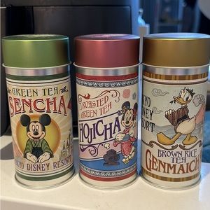 Tokyo Disneyland Empty Tea Containers